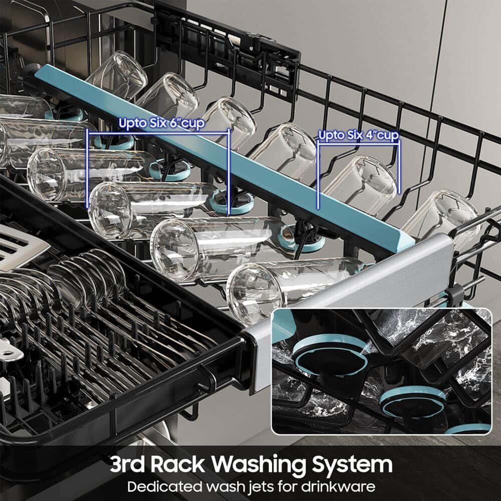 Samsung DW90F89P0USR Bespoke stainless dishwasher