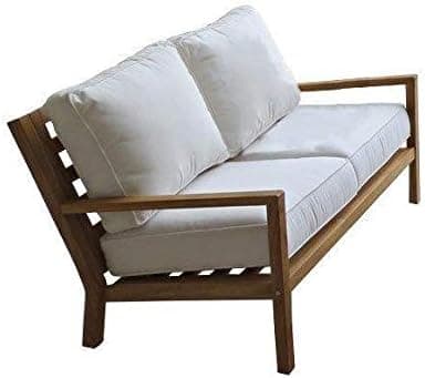 COA2FO Coastal Teak Love-Seat Frame (Frame Only)