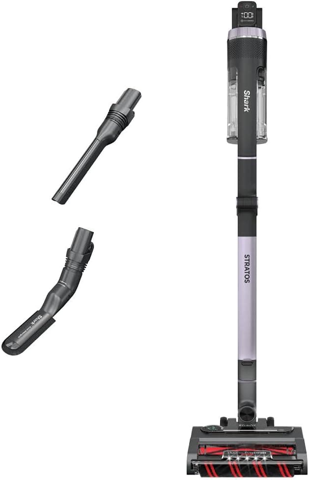 Shark Stratos cordless vacuum in ash purple with accessories