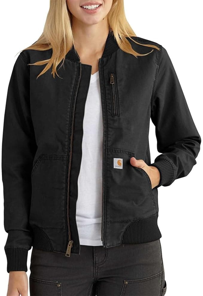 Carhartt Women's Rugged Flex Canvas Jacket in brown