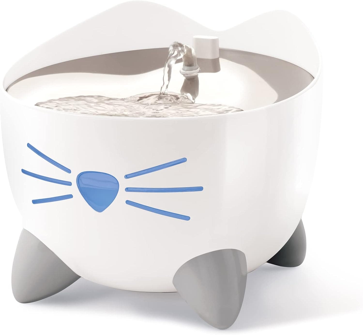 Catit PIXI smart fountain with cat-shaped LED nose
