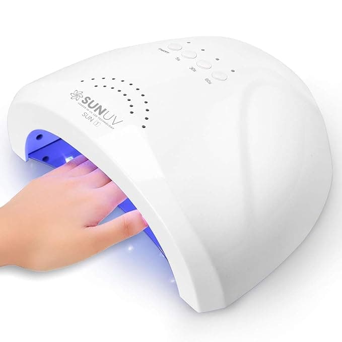 SUNUV UV LED Nail Lamp, Gel Light for Nail Polish UV Dryer with 3 Timers SUNone White - Beauty & Cosmetics - Nail Lamp - Under $50