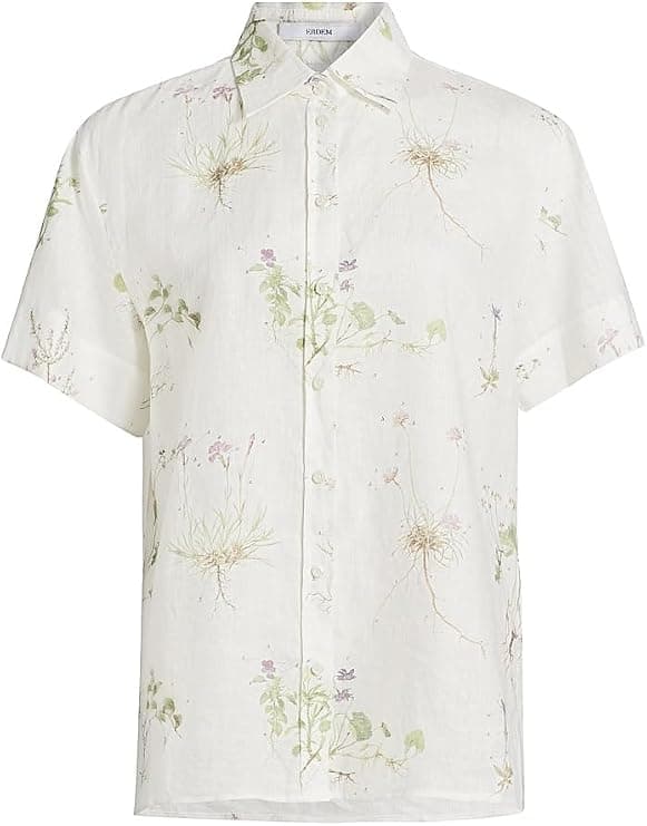 Erdem Botanical Short-Sleeve Shirt - Designer Shirts - Under $1,000