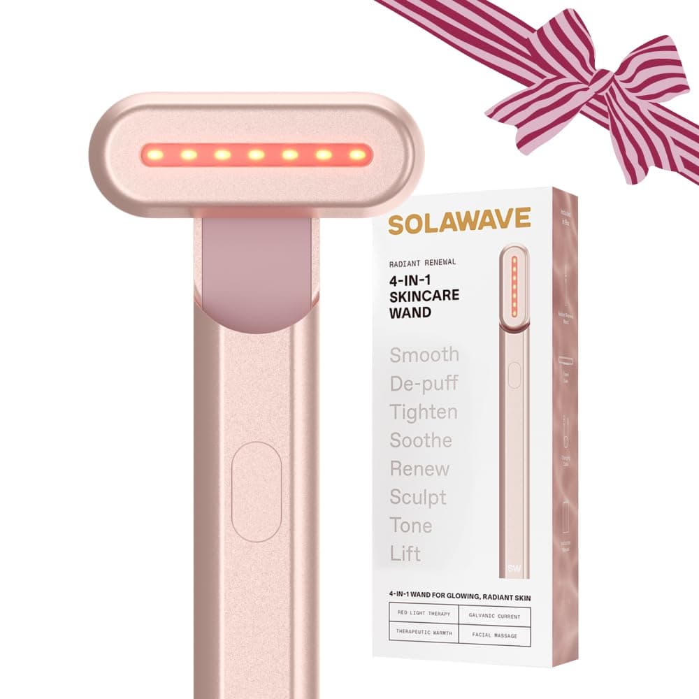 Solawave 4-in-1 Red Light Therapy Wand for Face & Neck