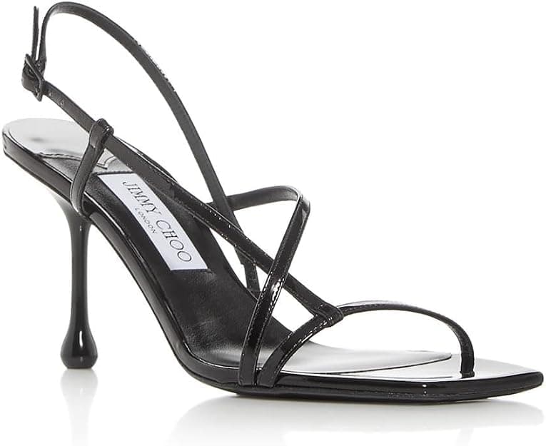 Jimmy Choo Womens Etana 80 Strappy Leather Ankle Strap - Designer Heels Jimmy Choo Womens Etana 80 Strappy Leather Ankle Strap - Designer Heels - Under $300