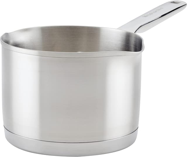 KitchenAid 71026 3-Ply Base Saucepan with Pour Spouts, 1.5 Quart