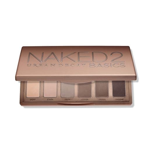 URBAN DECAY Naked 2 Basics Mini Eyeshadow Palette - 6 Matte Nude Shadows, Multi-Use Powder for Eye, Contour, or Brows, Ultra-Blendable Cool-Tone Neutrals, Long-lasting Wear, Travel Makeup with Mirror - Neutral Palette - Under $50