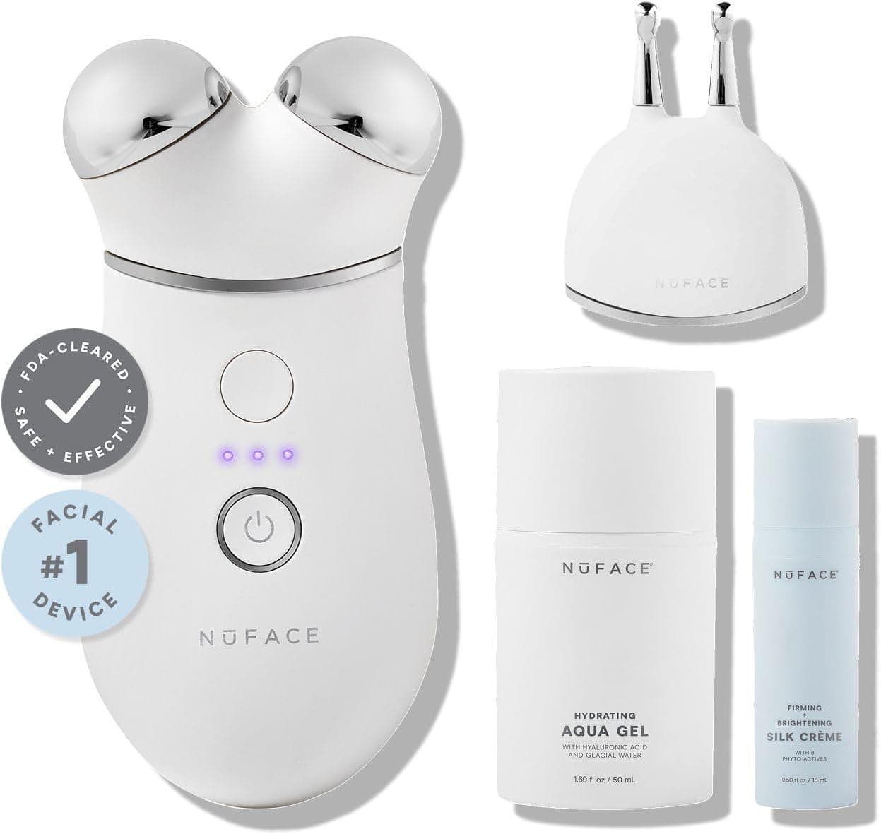 NuFace Trinity+ Microcurrent Facial Device + Effective Lip & Eye Attachment