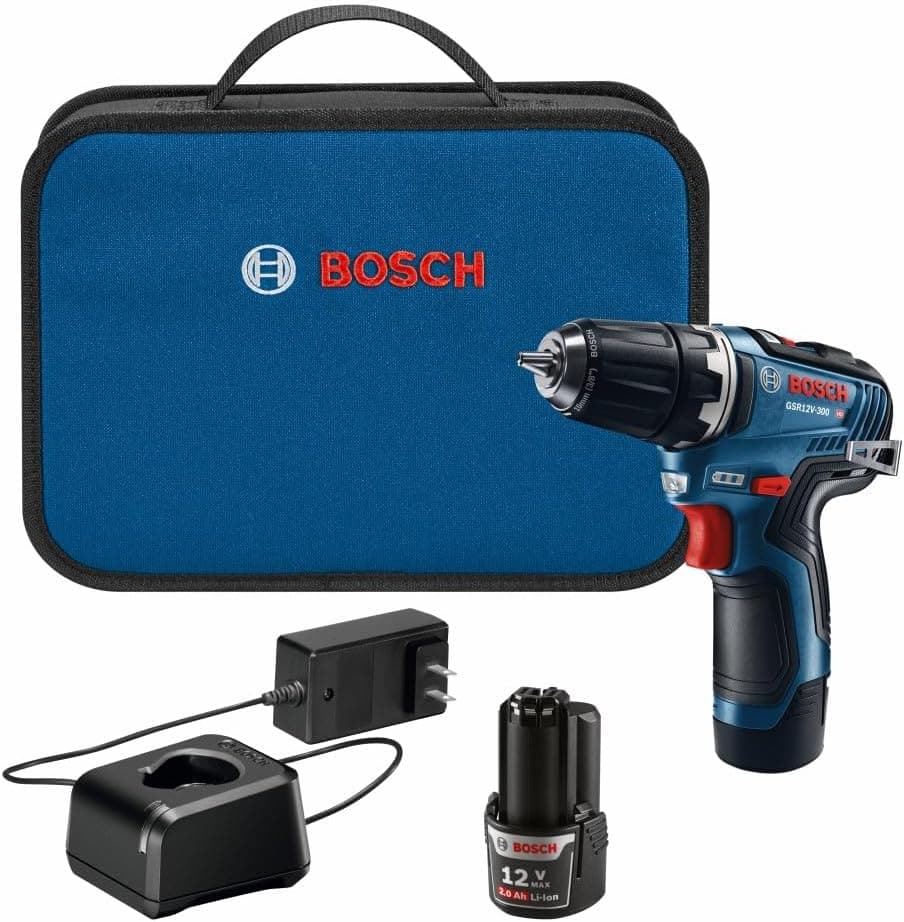Bosch GSR12V-300B22 12V Max Brushless 3/8" Drill/Driver Kit