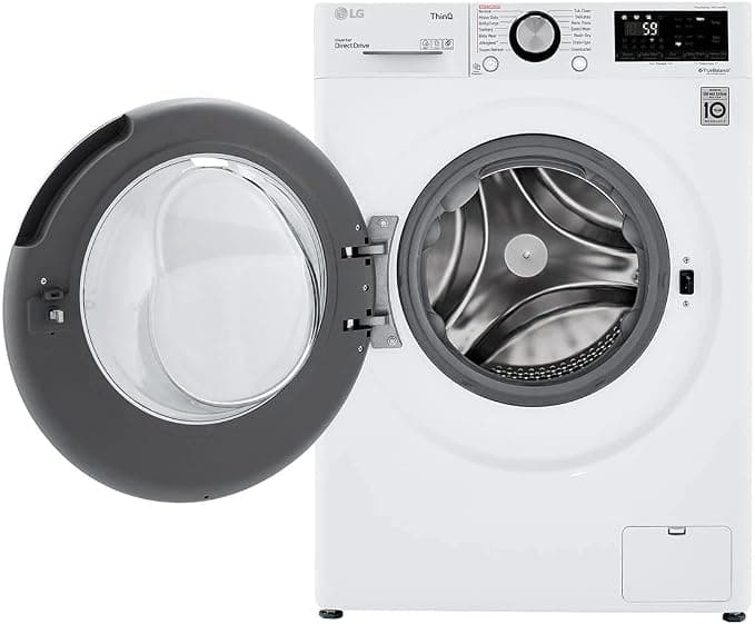 LG WM3555HWA 24 Inch Smart All In One Washer/Dryer with 2.3 cu. ft. Capacity, Wi-Fi Enabled, 14 Wash Cycles, 1400 RPM, Ventless, NeveRust Stainless Steel Drum, Quiet Operation, TrueBalance