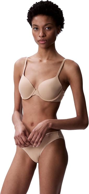 Calvin Klein Womens Perfectly Fit Memory Touch T-Shirt Bra - Designer Bras - Under $25