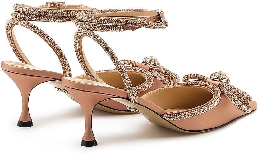 Mach & Mach 95MM Bow Embellished Satin Pumps - Designer Heels - Under $2,000