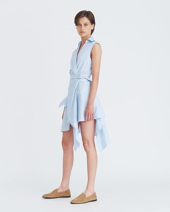 KIRUNDO Women's Short Sleeve Wrap Dress