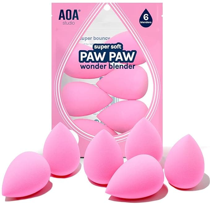AOA Studio Collection makeup Sponge Set Latex Free and High-definition Set of 6 makeup Wonder blender - Makeup Sponge Set AOA Studio Collection makeup Sponge Set Latex Free and High-definition Set of 6 makeup Wonder blender - Makeup Sponge Set - Under $25