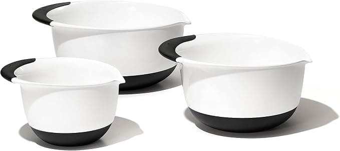 OXO Good Grips 3-Piece Plastic Mixing Bowl Set