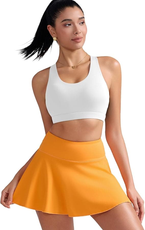 RUNNING GIRL Sports Bras for Women, Padded Strappy Sports Bras Criss-Cross Back Medium Support Sports Bras with Removable Cups - Medium Impact - Medium support - Under $25