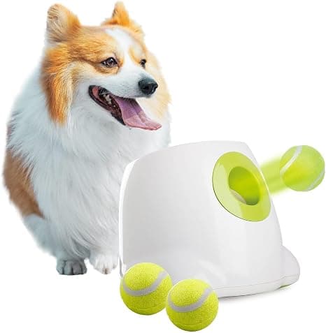 ALL FOR PAWS Automatic Ball Launcher for Dogs – 3 Balls Included (2 inch)
