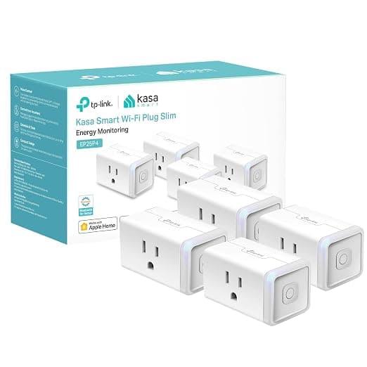 Kasa Smart Plug Mini 15A - Apple HomeKit Supported 4 Pack