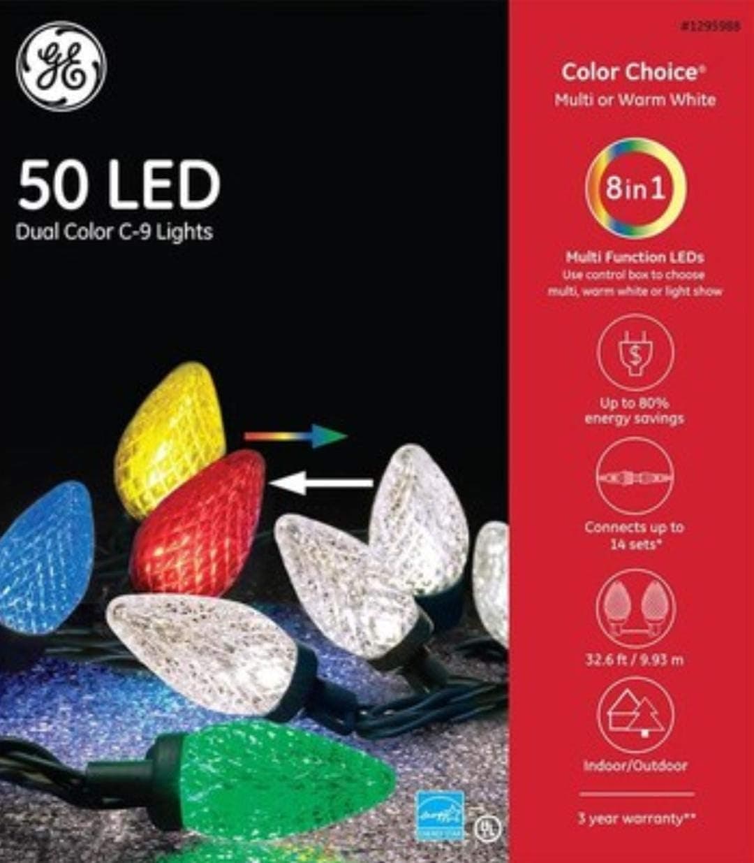 GE Color Choice C9 LED Christmas Lights