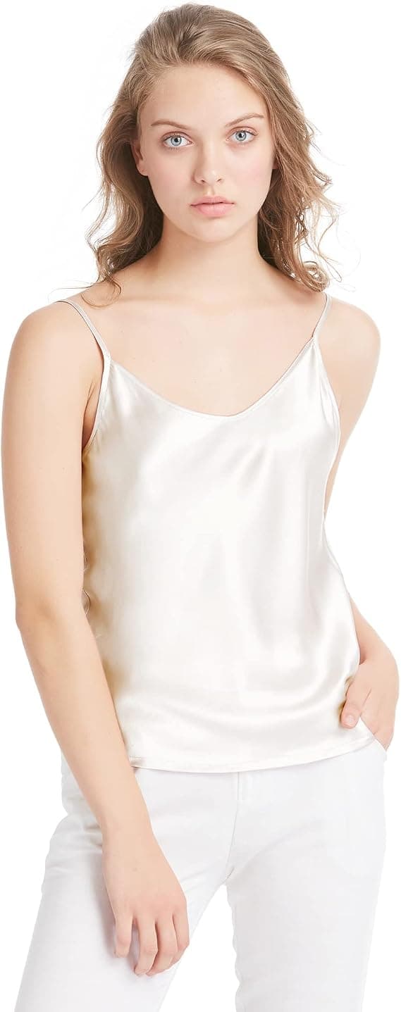 LilySilk Womens Silk Camisole 100% 19MM Mulberry Silk Basic Tank Tops