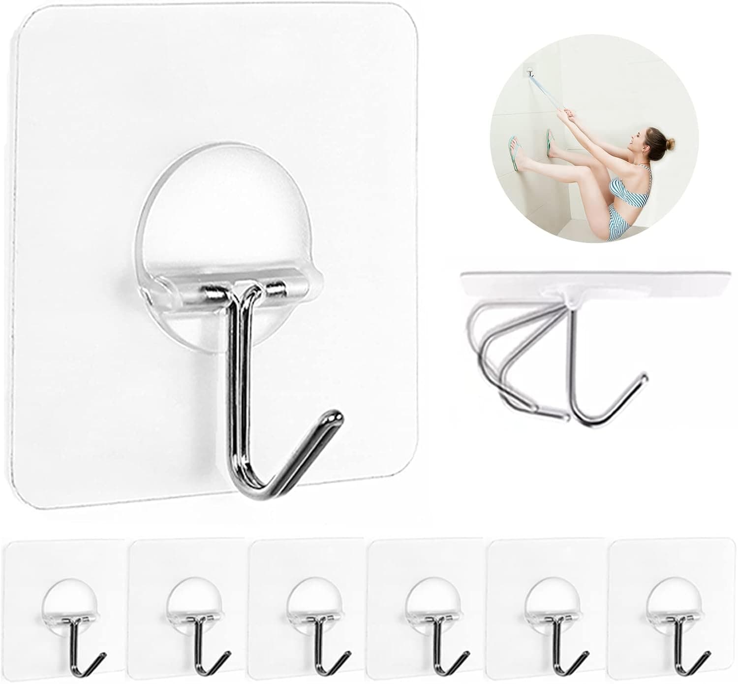JINSHUNFA Adhesive Wall Hooks