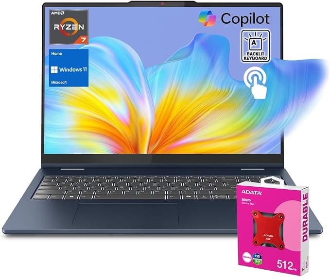 Lenovo 2025 IdeaPad Slim 5 Next Gen AI Copilot Business Laptop
