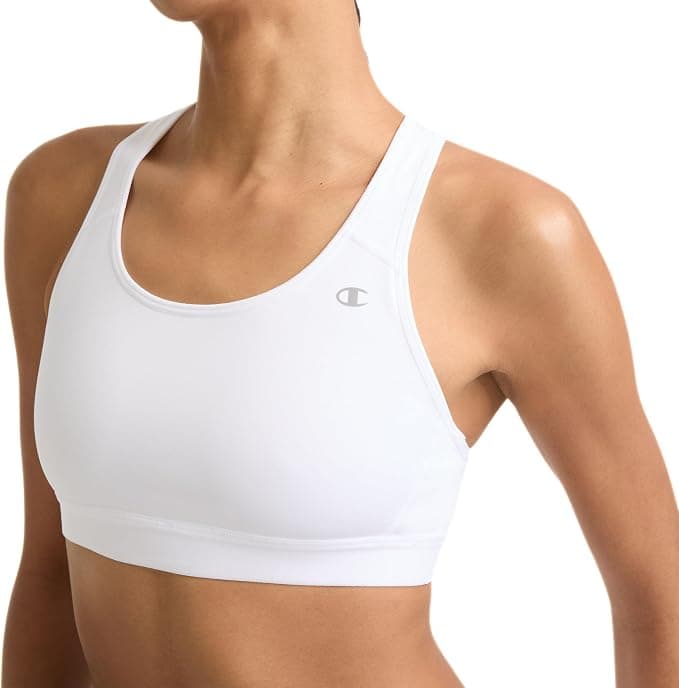 Champion Womens Sports Bra, Compression, Moisture Wicking, High-Impact Sports Bra for Women - High Impact - High support - Under $25