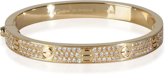 Click to view Cartier Pre-Loved Love Bracelet, Yellow Gold, Diamond, 16 cm on Amazon Cartier Pre-Loved Love Bracelet, Yellow Gold, Diamond, 16 cm - Jewelry - $2,000+