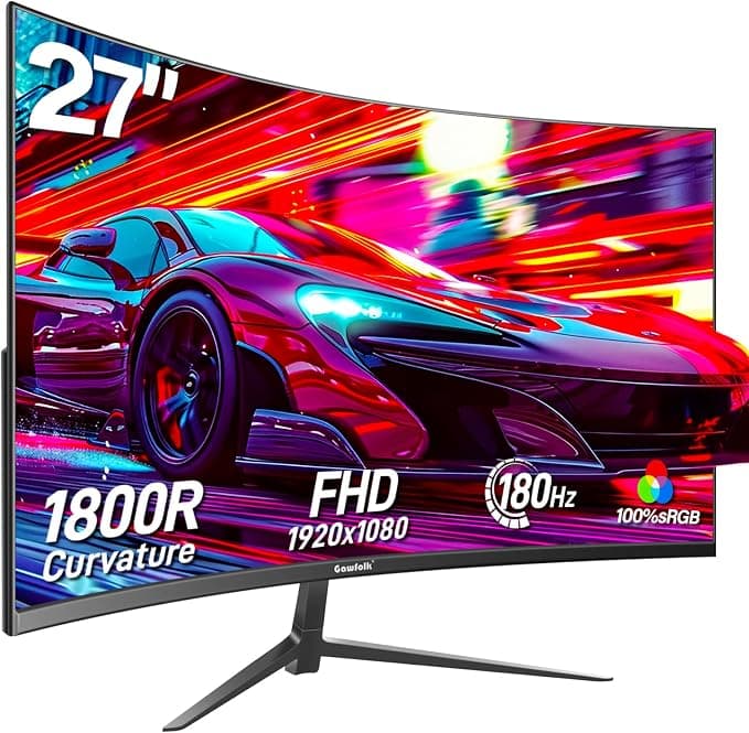 27 inch Curved Gaming Monitor 144Hz/180Hz