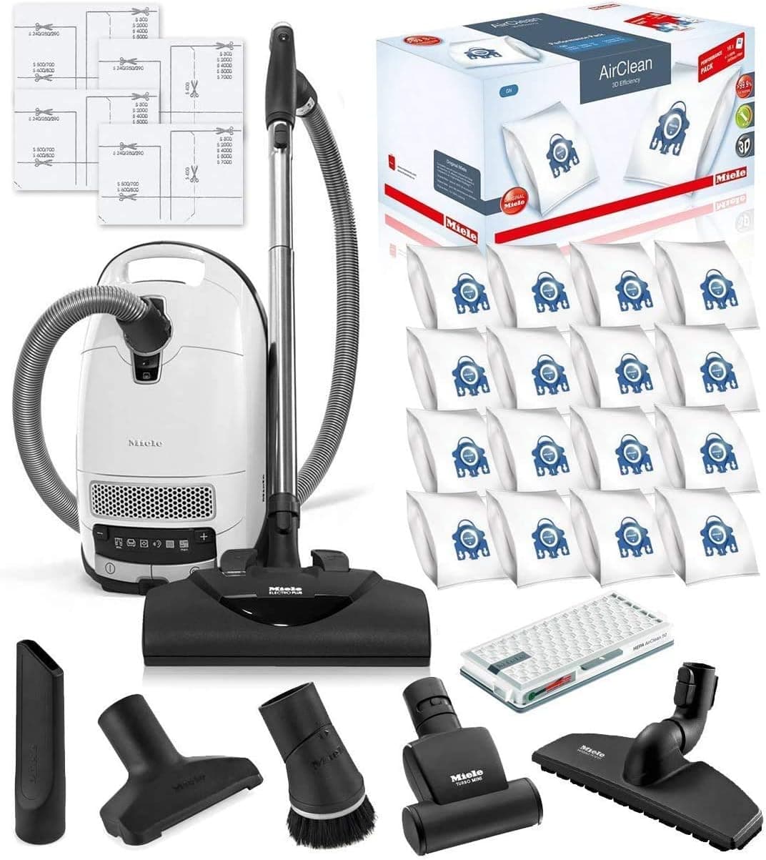 Miele Complete C3 Cat and Dog canister vacuum with bundled accessories