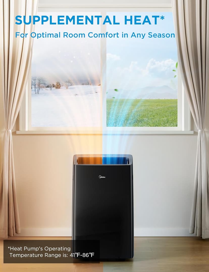 Midea Duo 14,000 BTU Portable Heat Pump (12,000 BTU SACC)