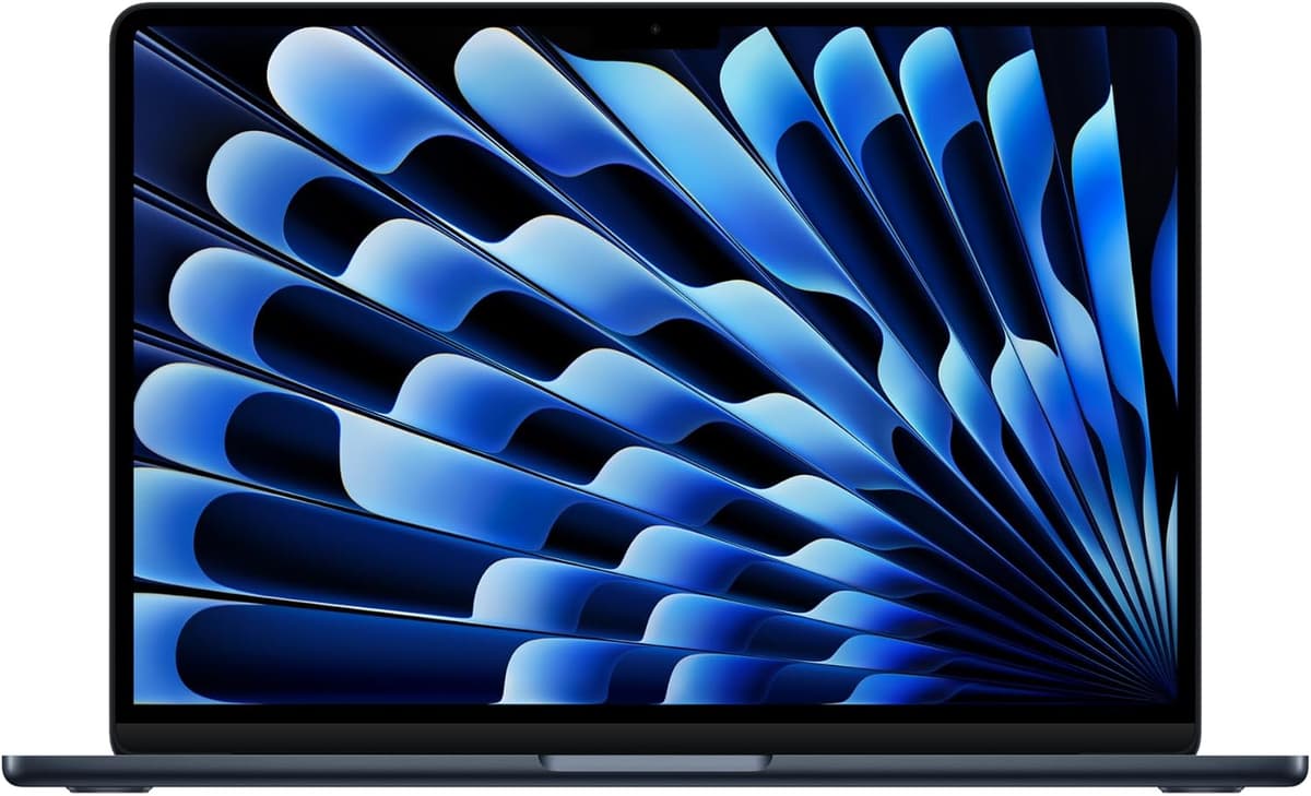 Apple 2025 MacBook Air 13-inch Laptop with M4 chip: Built for Apple Intelligence, 13.6-inch Liquid Retina Display, 16GB Unified Memory, 256GB SSD Storage, 12MP Center Stage Camera, Touch ID; Midnight