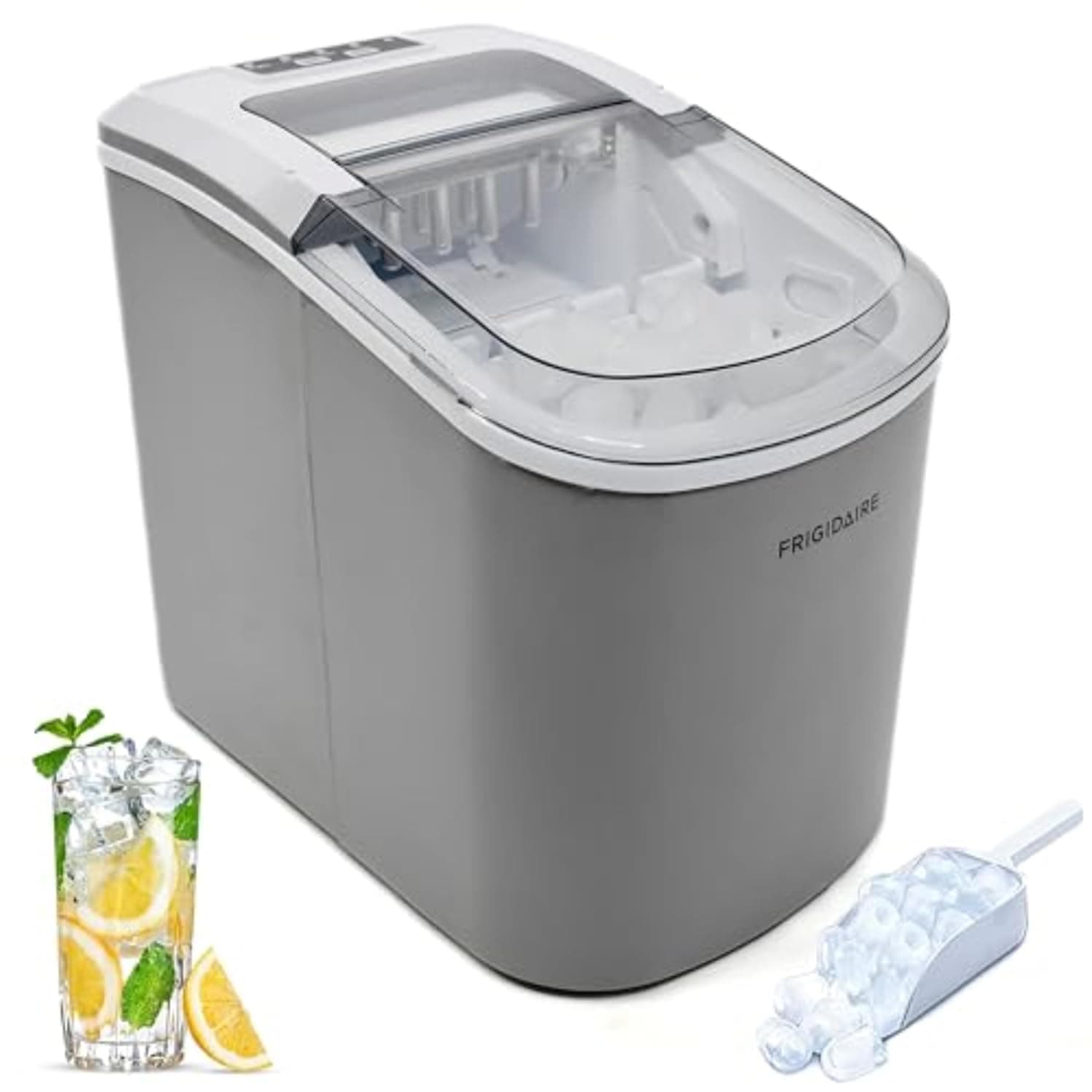 Frigidaire EFIC189-Silver Compact Ice Maker, 26 lbs per Day