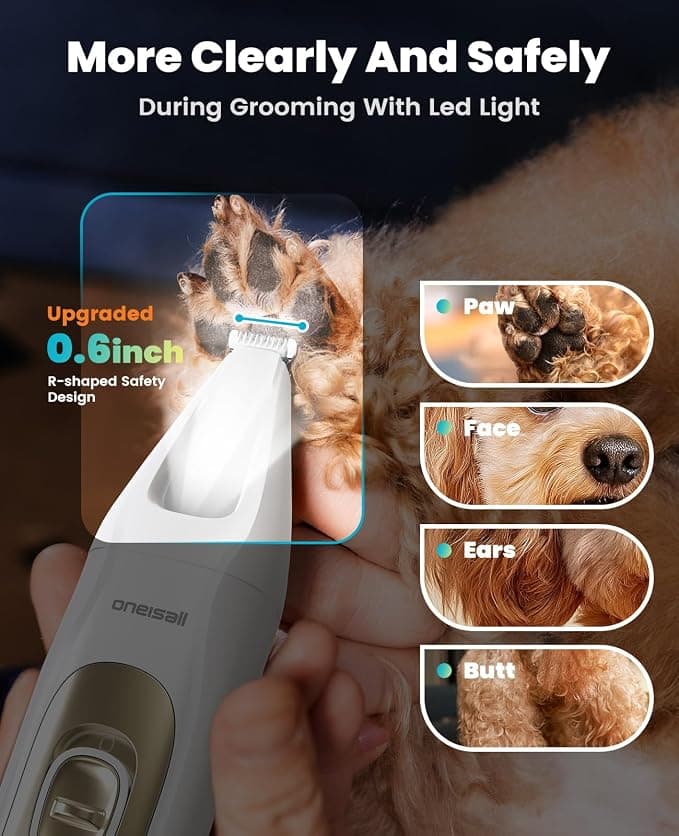 oneisall 4-in-1 grooming kit with nail grinder and trimmers