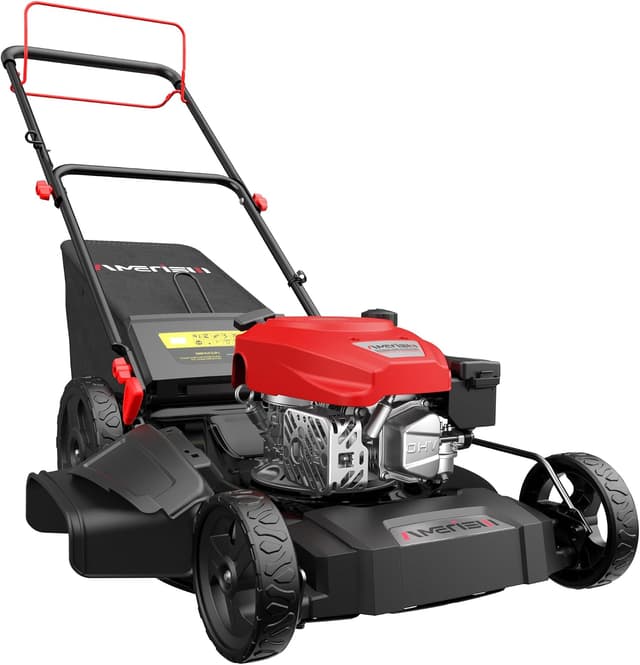 170cc self-propelled gas lawn mower with steel deck