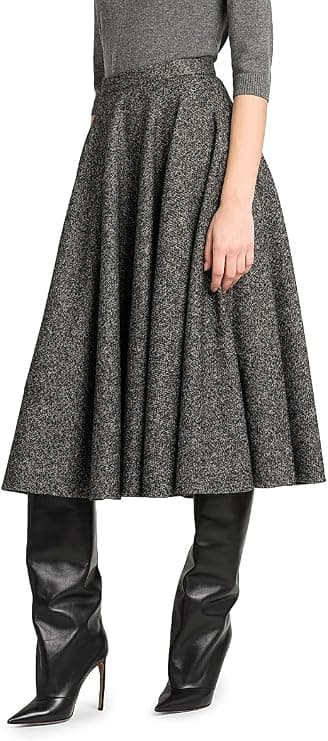 Dolce&Gabbana Italian Tailoring Pleated Wool-Blend Midi-Skirt - Designer Skirts - Under $2,000