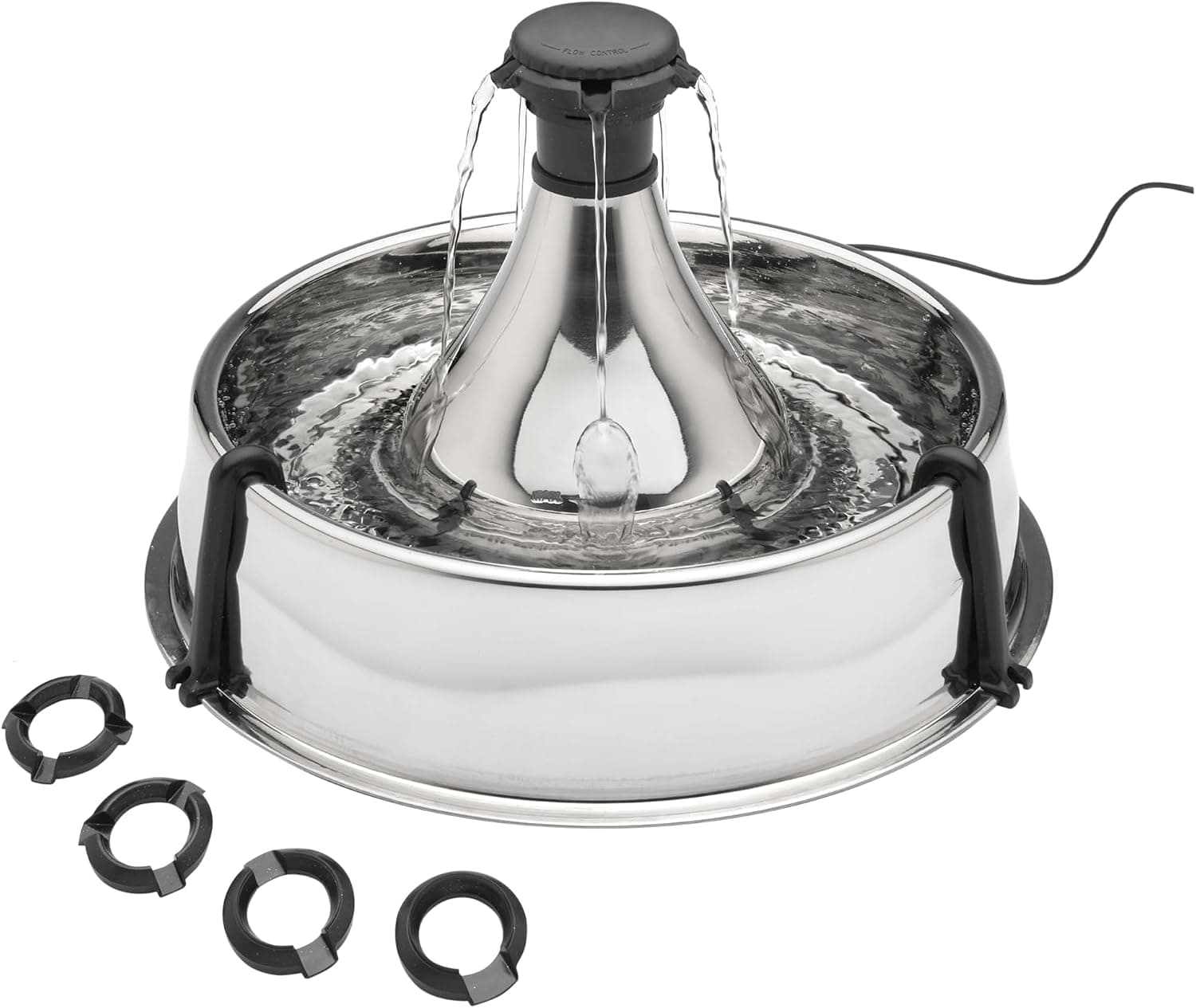 PetSafe Drinkwell Stainless Steel 360 multiple pet fountain with adjustable flow spouts