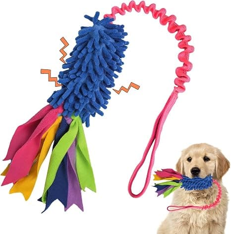 wodoca Dog Tug Toy – Strong Squeak Rope Toy for Aggressive Chewers