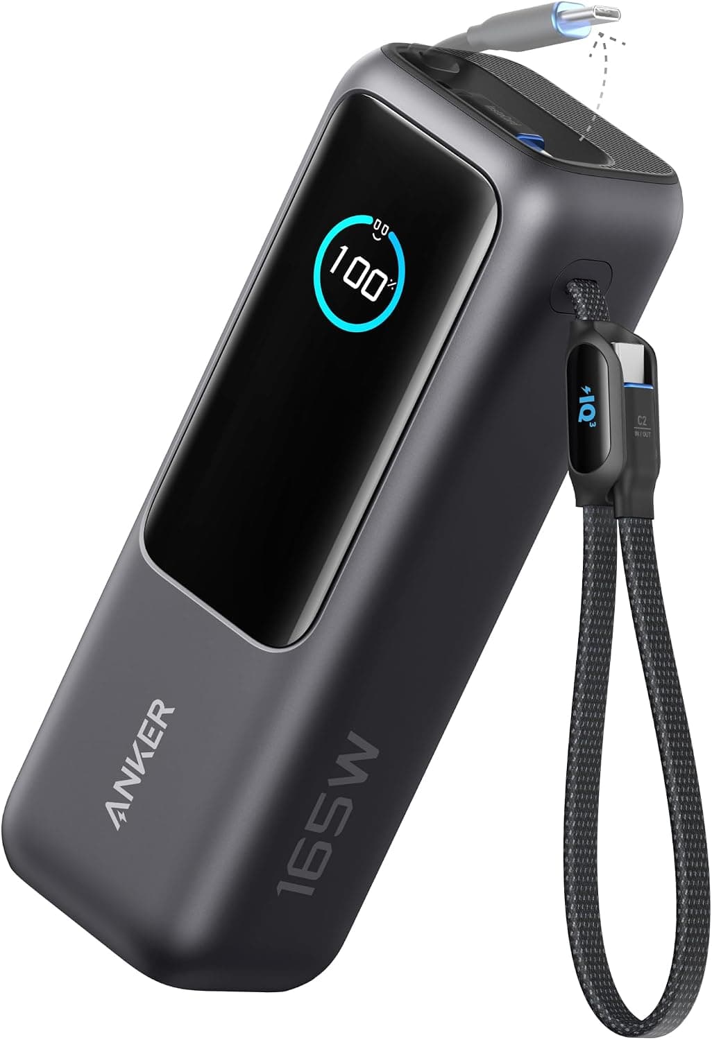 Anker Laptop Power Bank, 25,000mAh Portable Charger with Triple 100W USB-C Ports