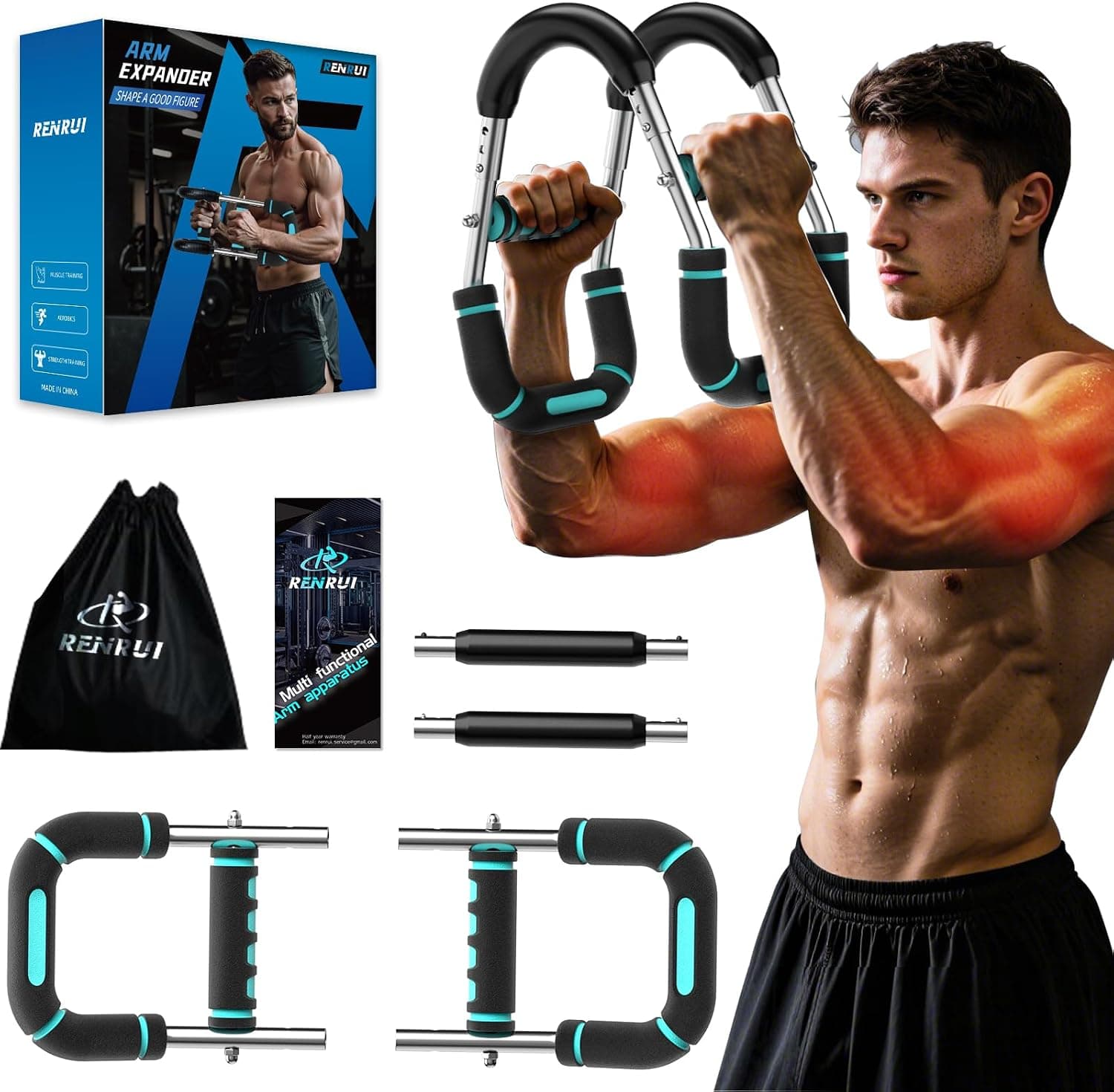 Twister Arm Trainer adjustable torsion bar with ergonomic handles