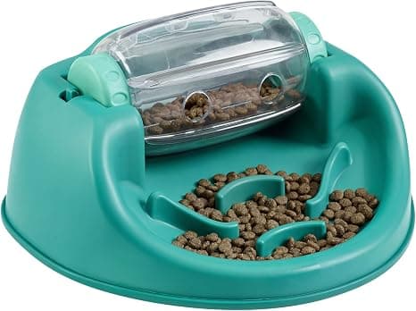 Outward Hound Nina Ottosson Spin N' Eat – Level 2 Slow Feeder Puzzle (Green)