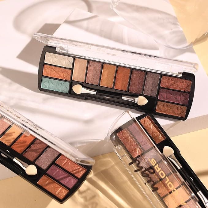 Sunset Eyes trend - L.A. COLORS Day to Night 12 Color Eyeshadow, Sunset CES425 product image showing the affordable Amazon dupe for achieving this makeup look