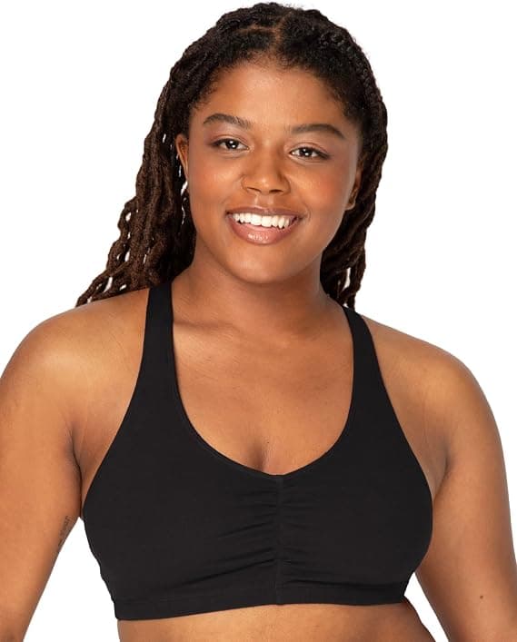Fruit of the Loom Women's Adjustable Shirred Front Racerback Sports Bra, Multi Pack Options - Sports Bras - Under $50