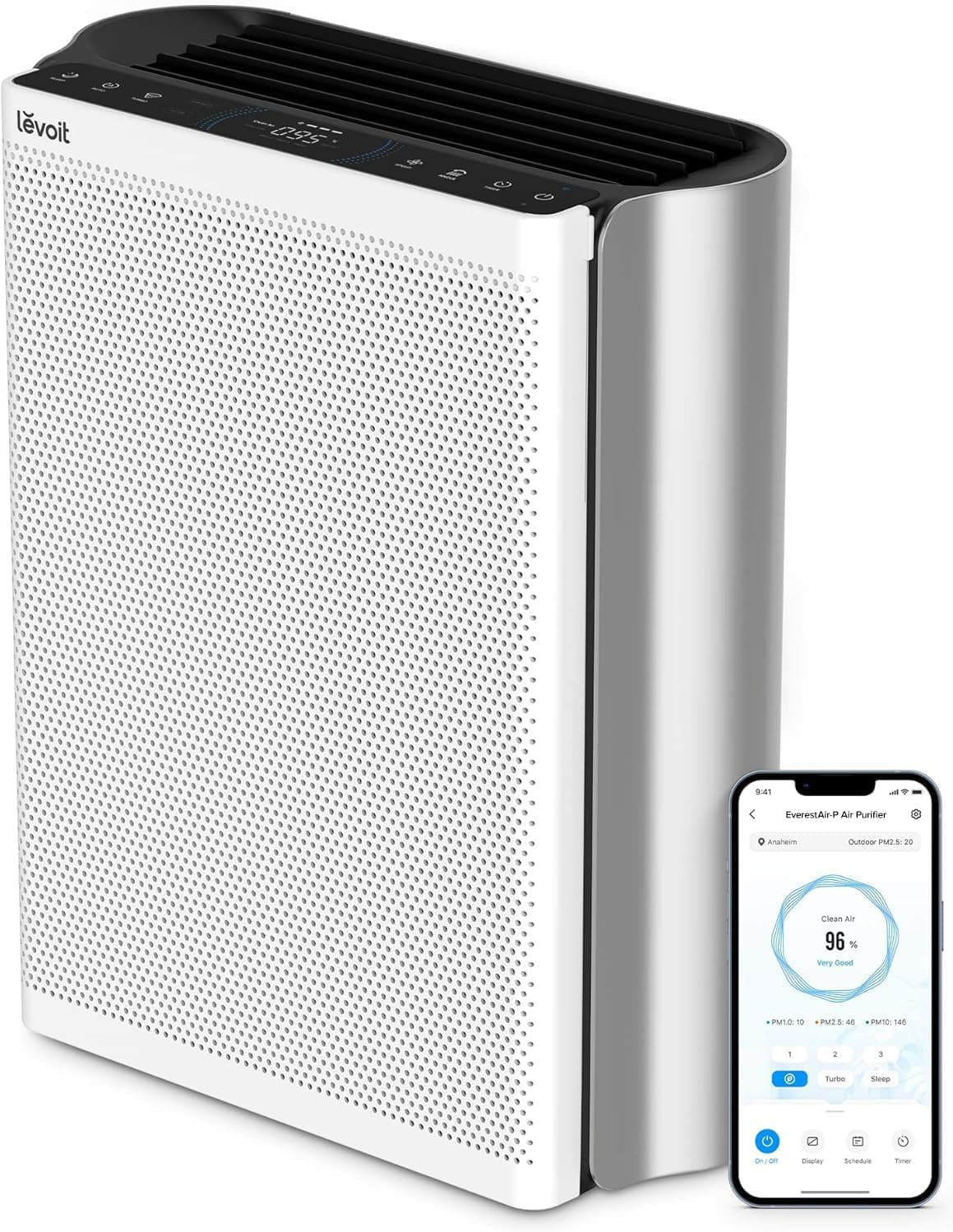 Levoit EverestAir-P air purifier circulating air in a large room
