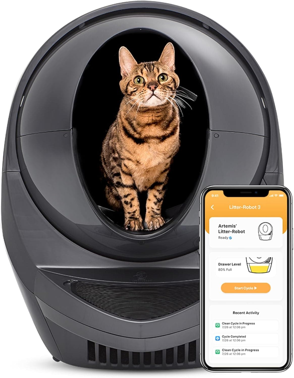 Litter-Robot 3 Connect by Whisker automatic self-cleaning cat litter box
