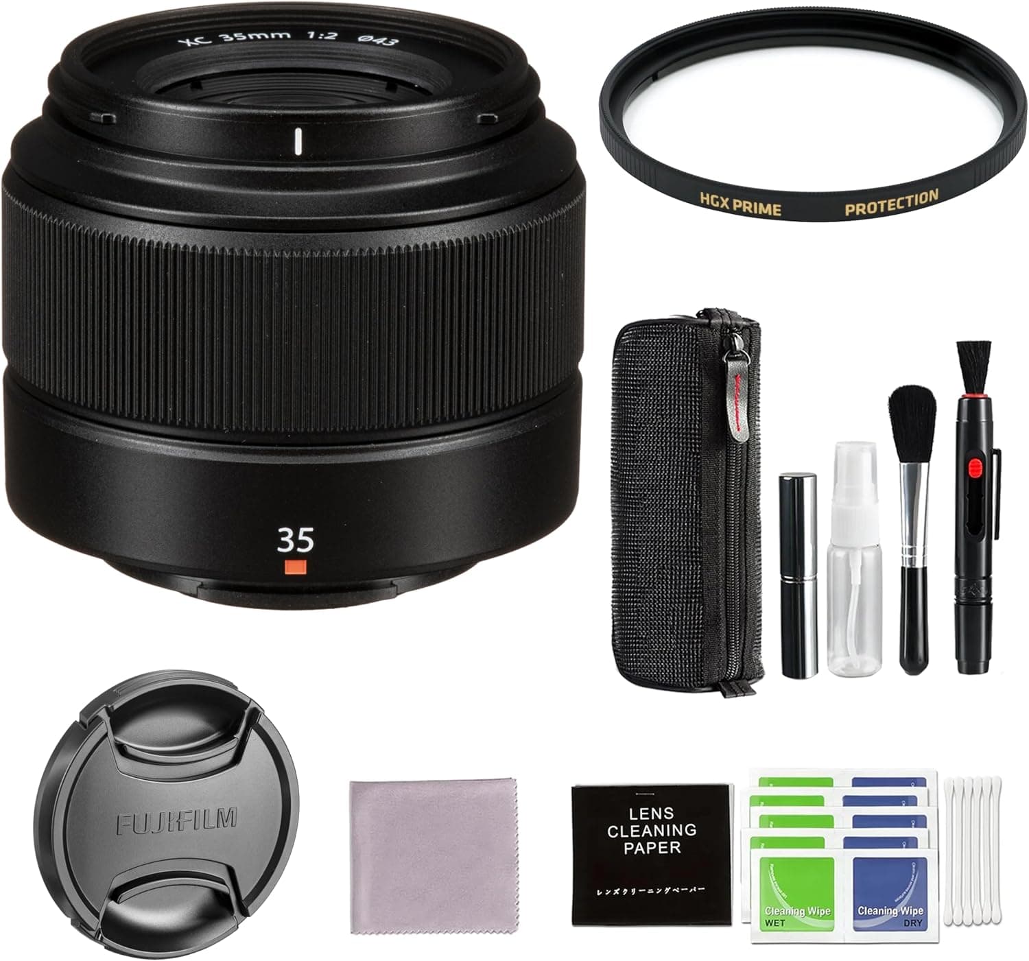 Fujifilm XC 35mm f/2 Lens Bundle with Accessories