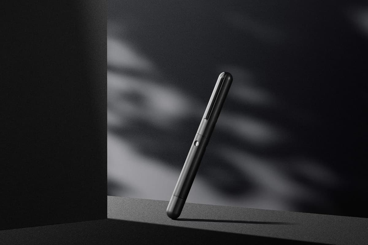 Nautilus Ti Fountain Pen – Black Titanium, Stainless Steel Nib (Extra Fine)
