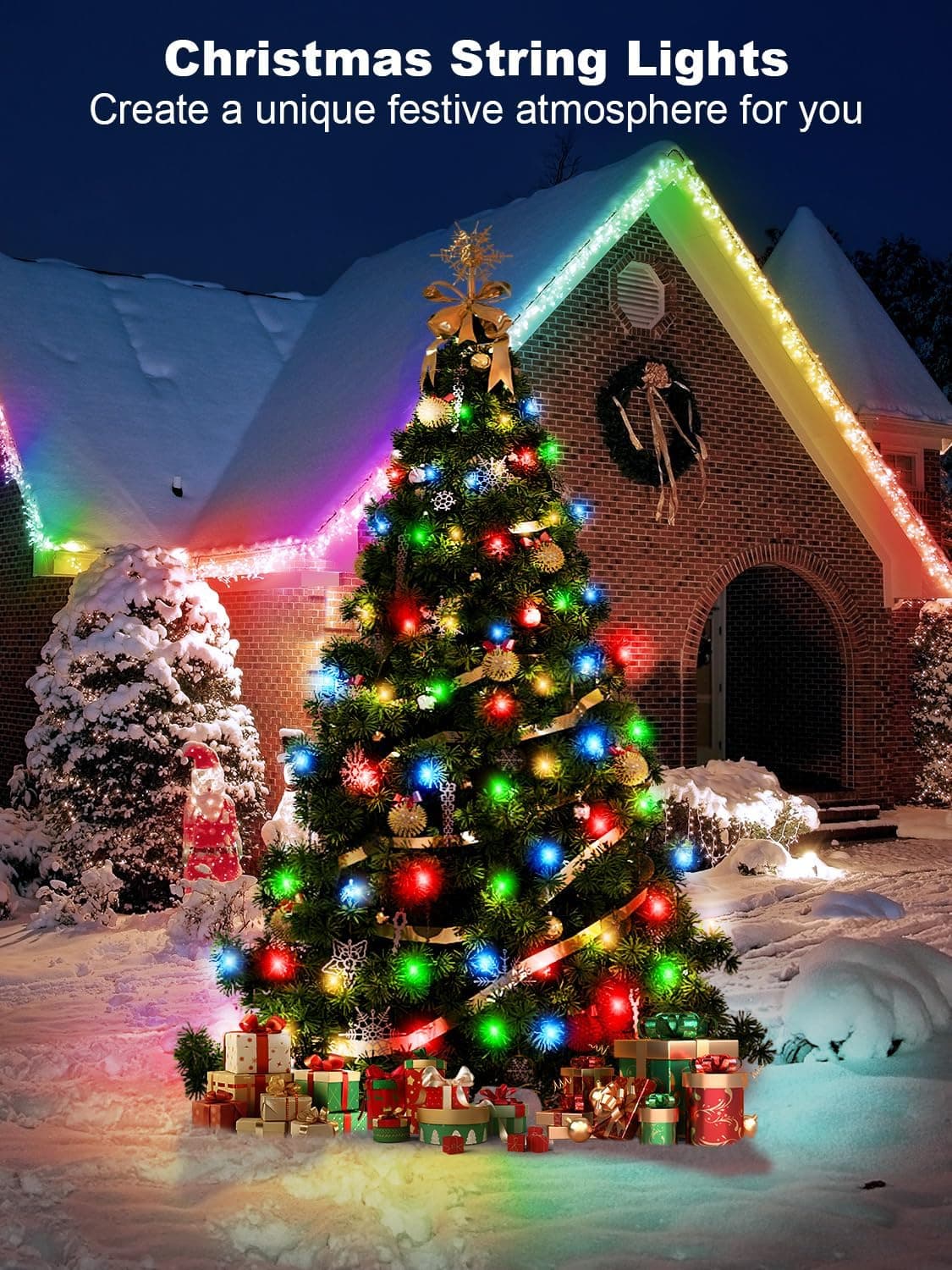 100ft 300 LED Multicolor string lights with remote