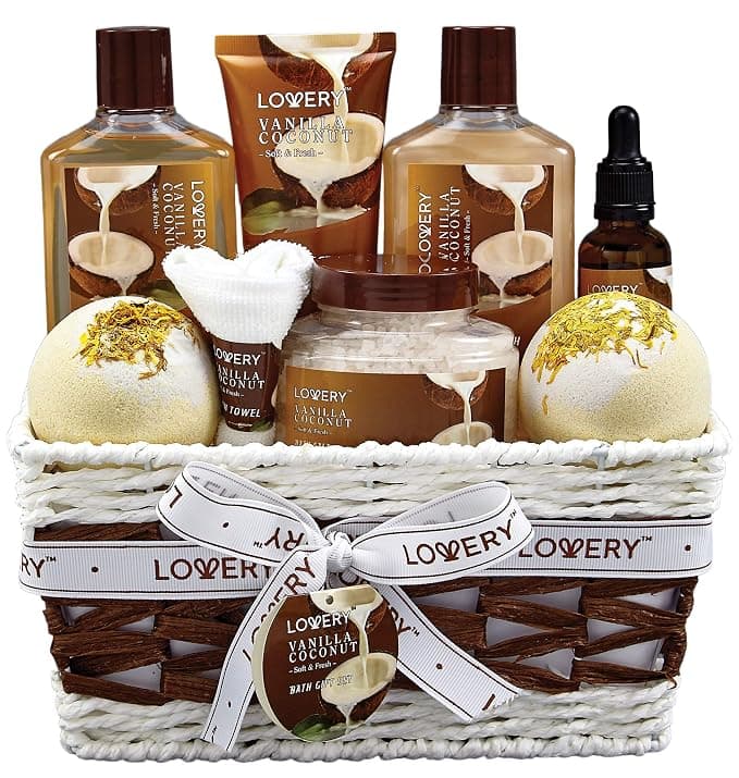 Harry & David Gourmet Gift Basket with premium cheeses, crackers, and gourmet snacks arranged in a wicker basket