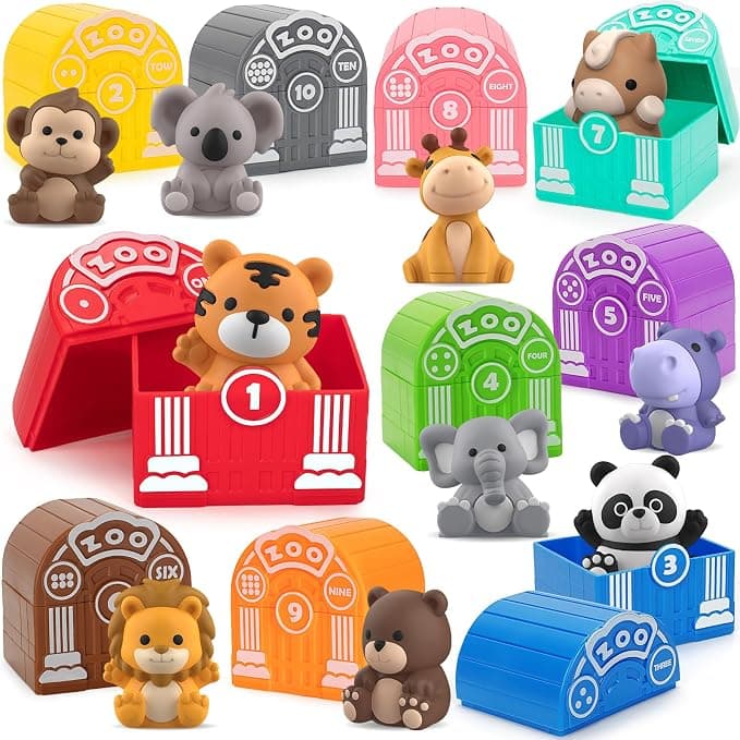 Safari Animal Finger Puppets Learning Toys